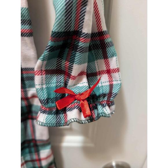 PJ'S & Presents Plaid Christmas Holiday Pajamas Dress Gown Girls Size 6 New! - Picture 4 of 9